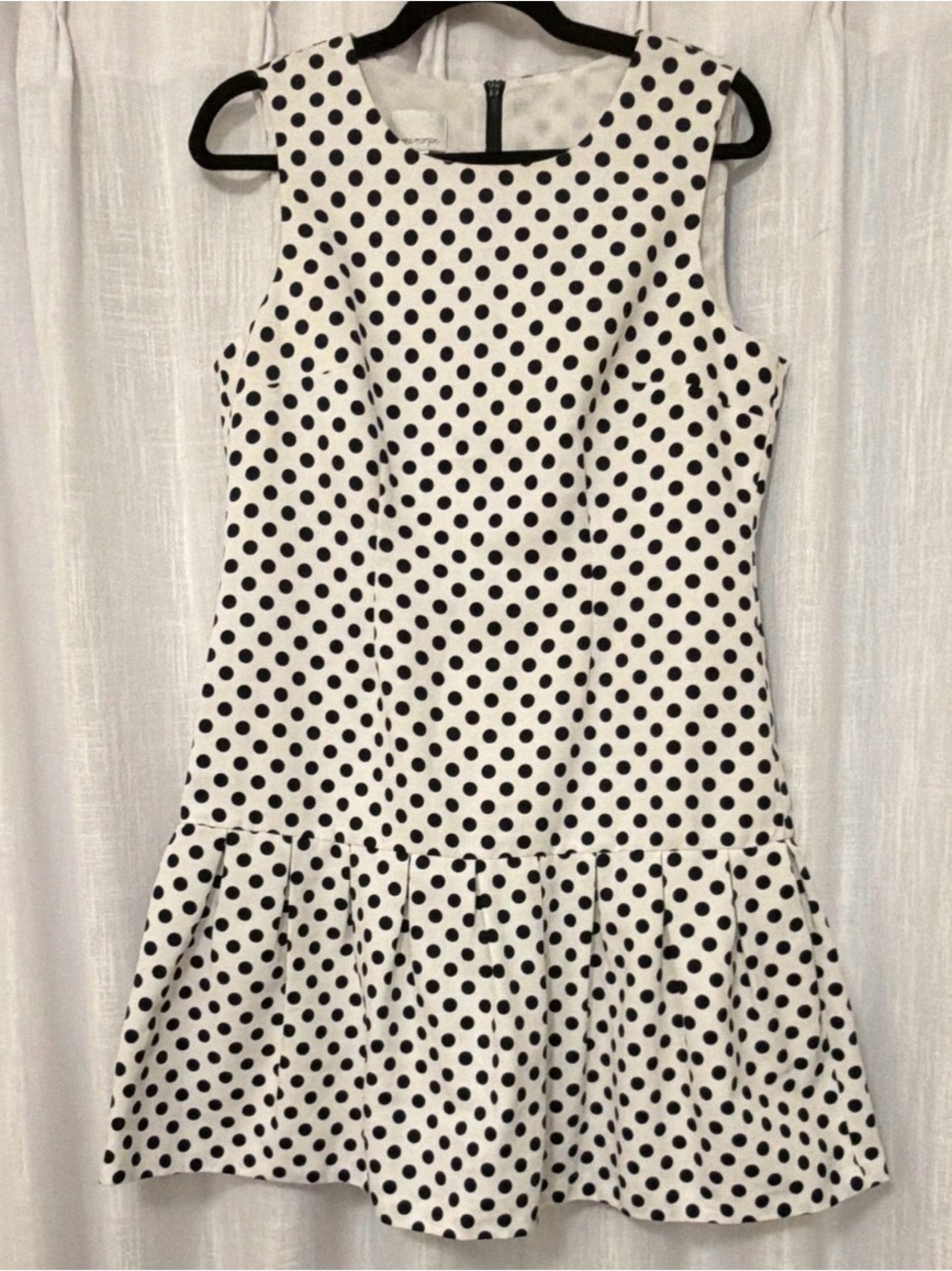 Donna Morgan Black and White Polka Dot Dress